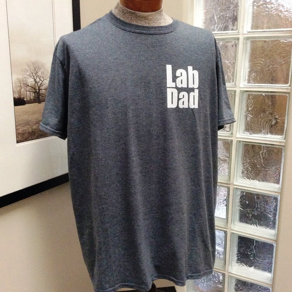2 Dog T-Shirts, Labrador Retriever Dad, LAB DAD, Cold Nose Warm Heart Size XXL